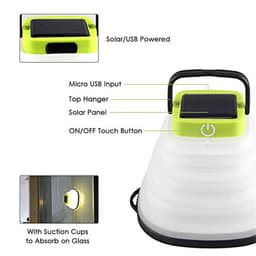 image-Collapsible Camping Light IP68 Waterproof Solar Foldable