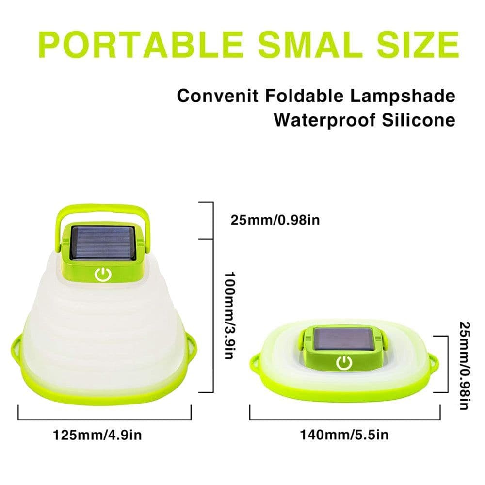 image-Collapsible Camping Light IP68 Waterproof Solar Foldable