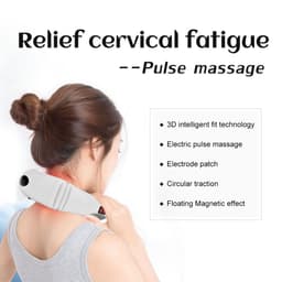 image-Electric Pulse Back and Neck Massager Far Infrared Heating Pain Relief
