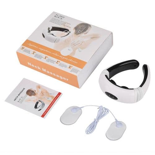 image-Electric Pulse Back and Neck Massager Far Infrared Heating Pain Relief