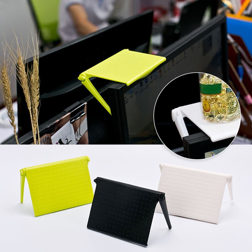image-Office Storage Rack Clip Computer Screen Rack
