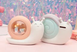 image-Multi-functional Snails Piggy Bank Night Lamp