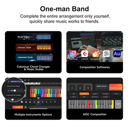 image-PopuPiano Smart Portable MIDI Keyboard Smart Piano