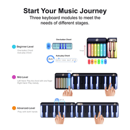 image-PopuPiano Smart Portable MIDI Keyboard Smart Piano