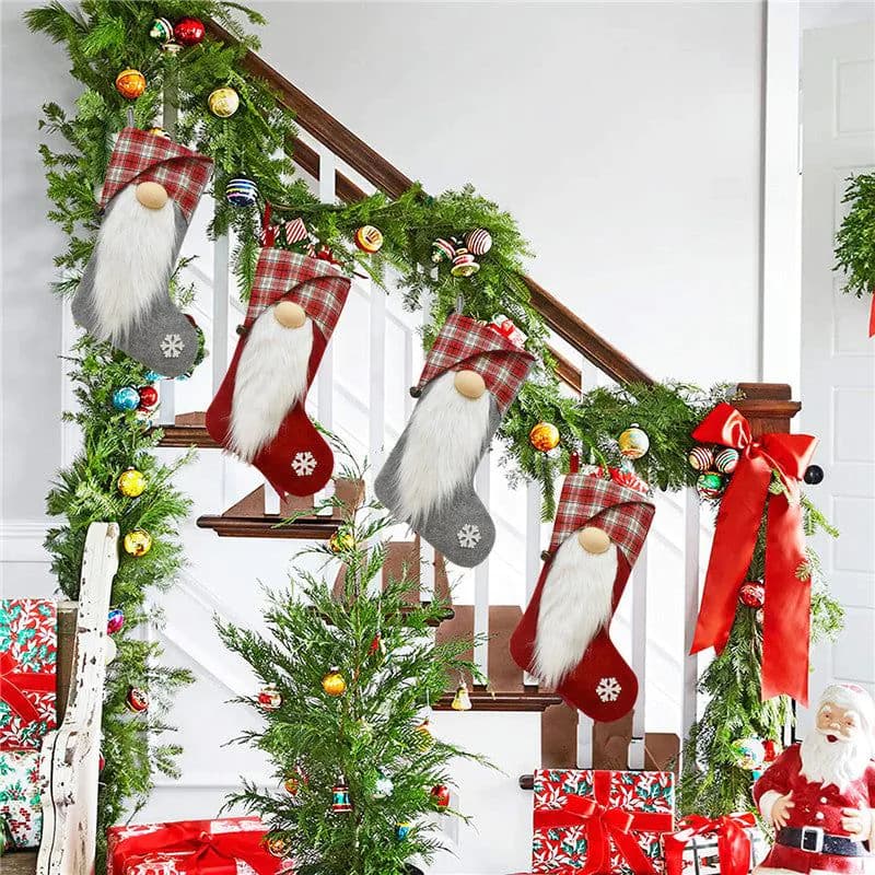 image-Christmas Stockings Xmas Tree Fireplace Decorative Socks