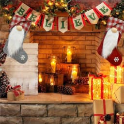 image-Christmas Stockings Xmas Tree Fireplace Decorative Socks