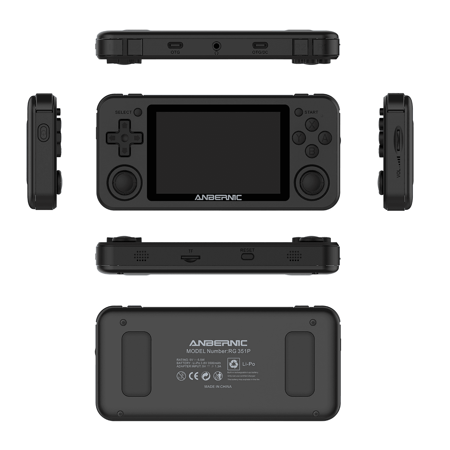 image-Handheld Gaming Console 3.5 inch Screen Retro Game Player