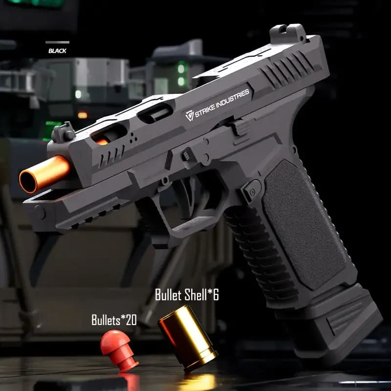 image-Auto Eject Toy Gun Soft Bullet Pistol