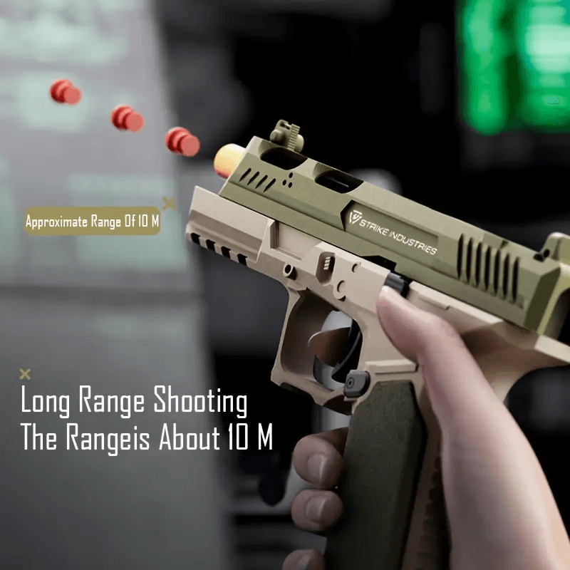 image-Auto Eject Toy Gun Soft Bullet Pistol