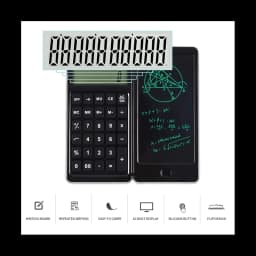 image-0-Digit Display Office Desk Calcultors with Erasable Writing Table for