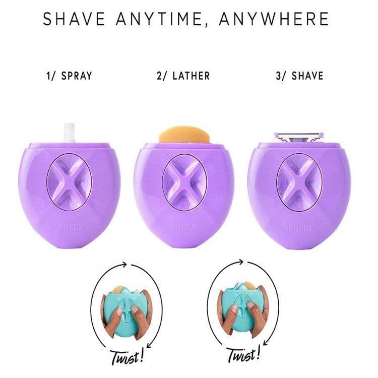 image-3 in 1 Sphynx Mini Travel Safety Razor Hair Shaving Box
