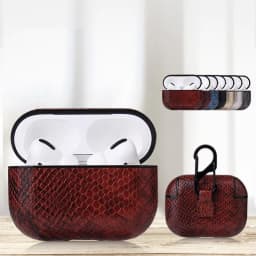 image-Snake Skin Case For Apple AirPods Pro Charging Box Case