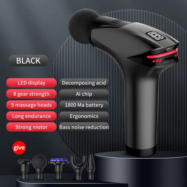 image-Cold Compress Fascia Gun Electric Percussion Pistol Massager
