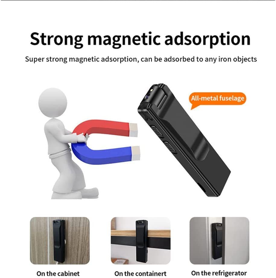 image-Wearable 1080P Body Camera Mini Pocket Video Recorder Motion Detection