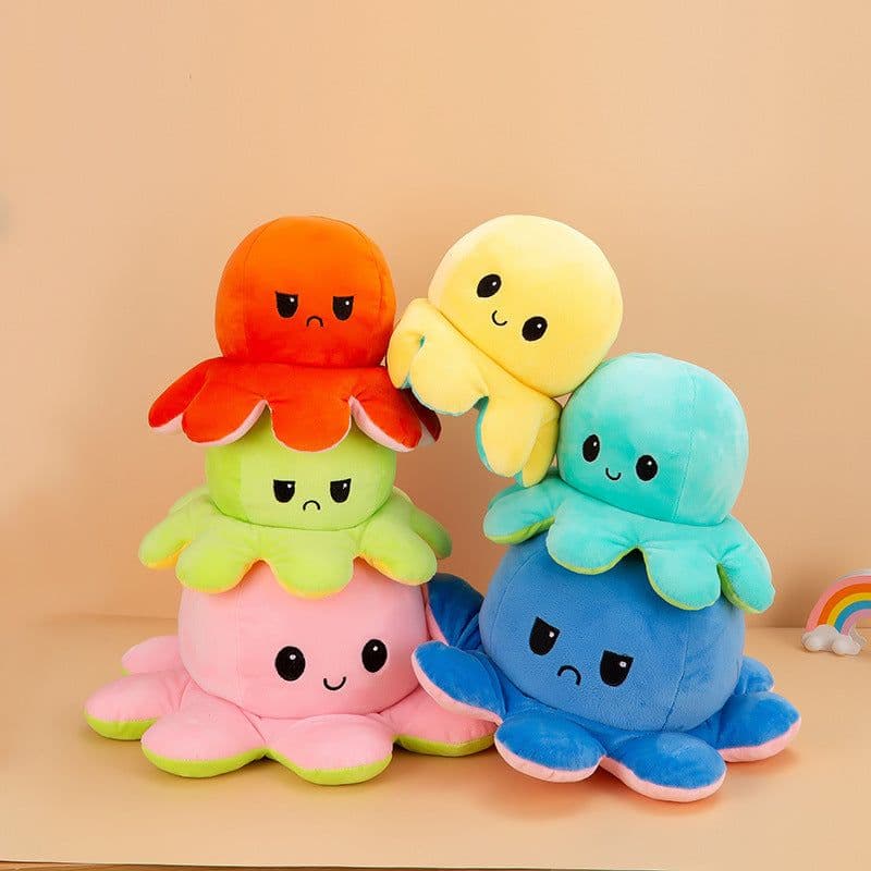 image-Reversible Flip Giant Octopus Stuffed Plush Doll Gift Toys 90cm-130cm