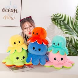 image-Reversible Flip Giant Octopus Stuffed Plush Doll Gift Toys 90cm-130cm
