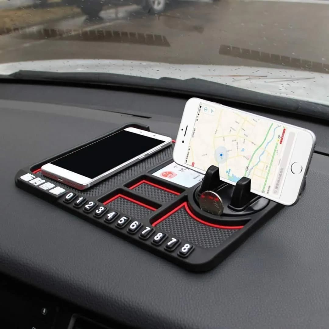 image-Portable Anti-slip Dashboard Car Mat