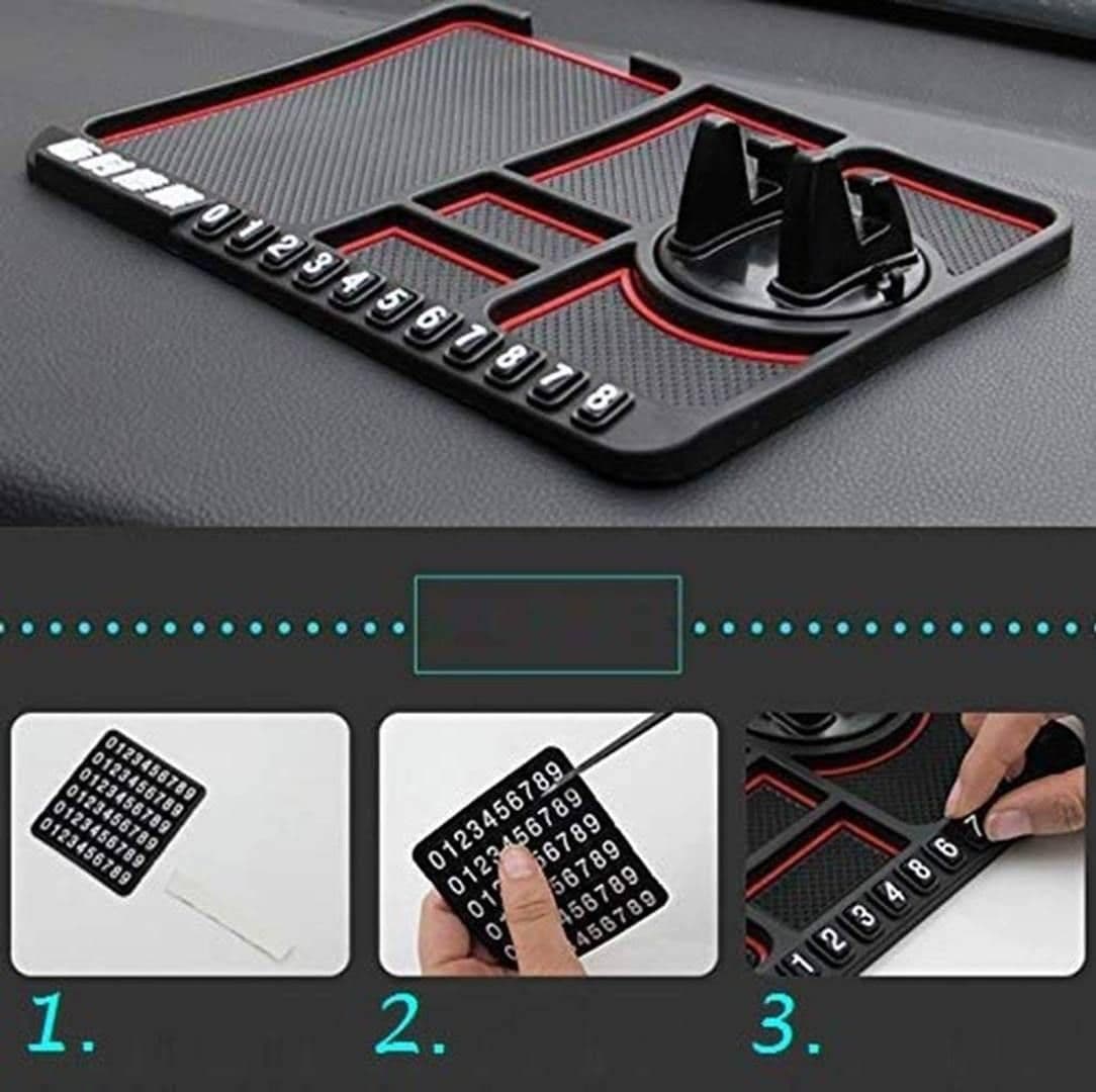 image-Portable Anti-slip Dashboard Car Mat