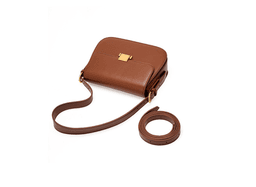 image-Women Organ Bag Split Cow Leather Crossbody Shoulder Bags