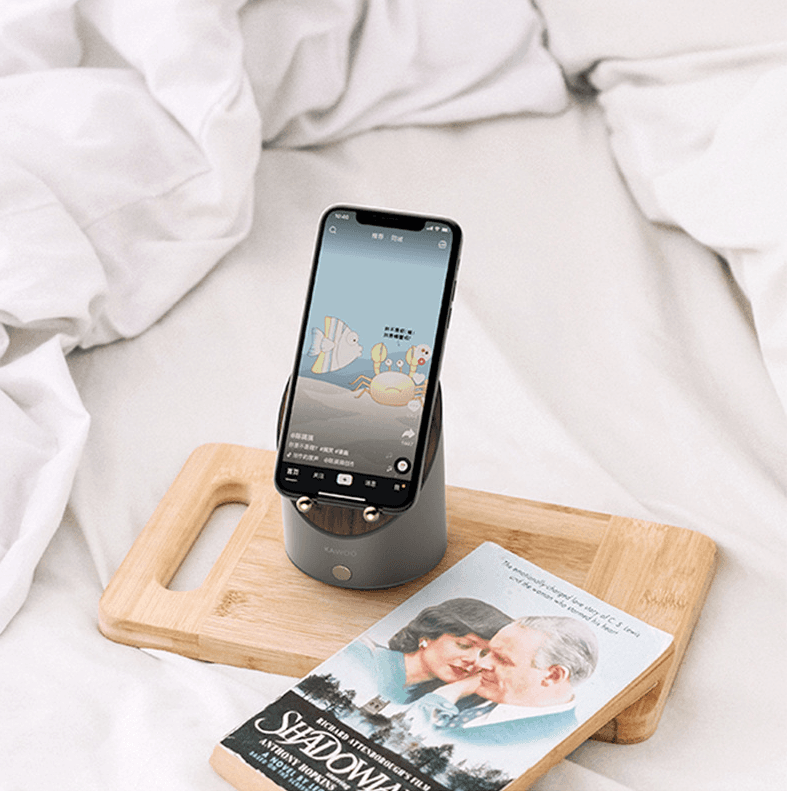 image-Wooden Speaker Smart Induction Speaker Phone Holder