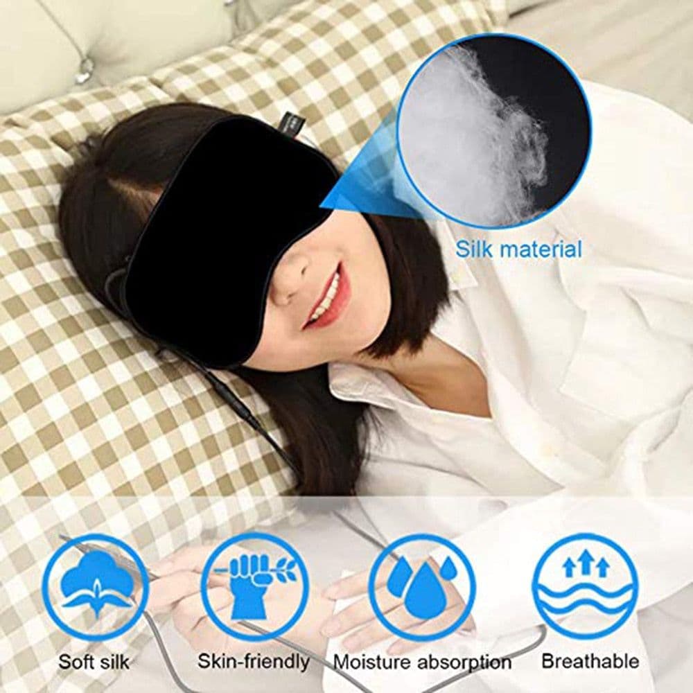 image-USB Steam Sleeping Eye Mask Shading Mask For Sleep Soft Adjustable