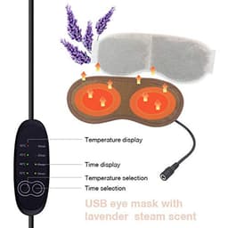 image-USB Steam Sleeping Eye Mask Shading Mask For Sleep Soft Adjustable