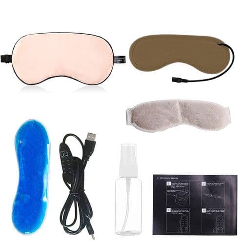 image-USB Steam Sleeping Eye Mask Shading Mask For Sleep Soft Adjustable