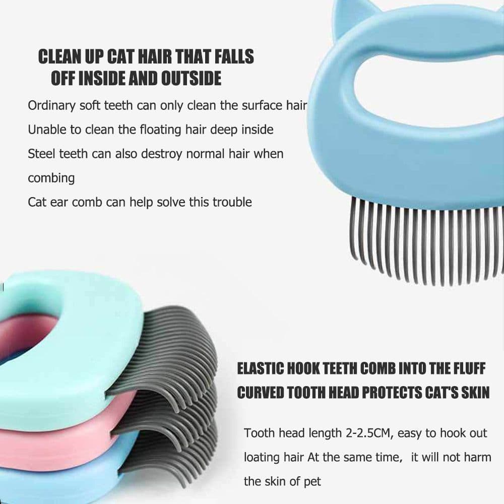 image-Pet Grooming Massage Tool To Remove Loose Hairs Pet Massage Brush