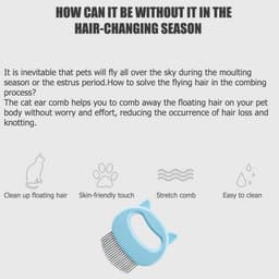 image-Pet Grooming Massage Tool To Remove Loose Hairs Pet Massage Brush