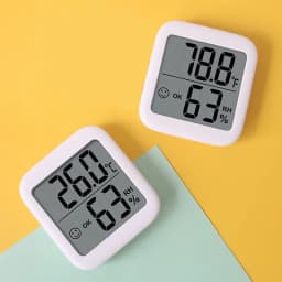 image-Digital Thermometer Hygrometer Living Room LCD Display