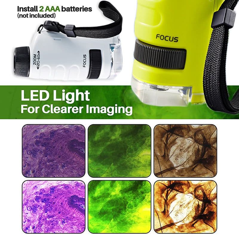 image-Mini Microscope Kids Pocket Microscope