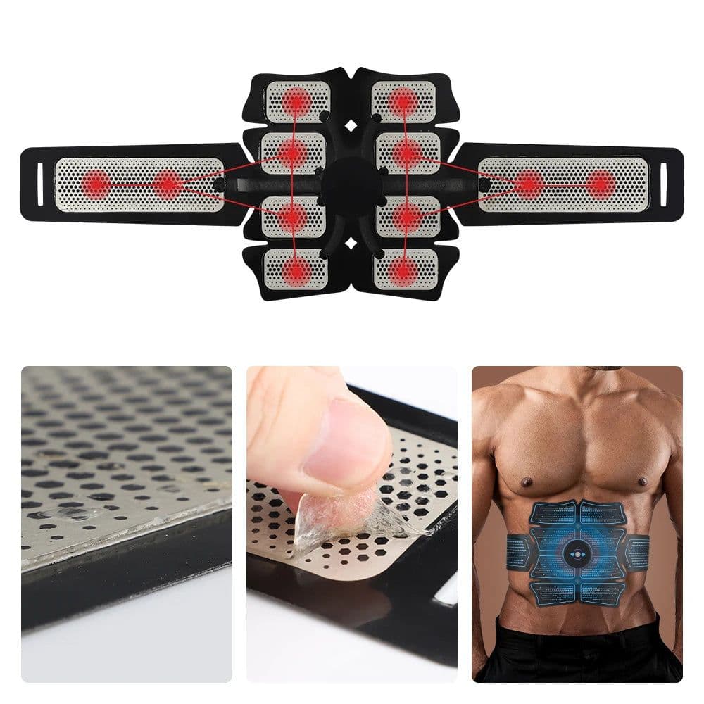 image-Eletric Muscle Stimulator Abdominal Massager Abs Fitness Equipment Fat