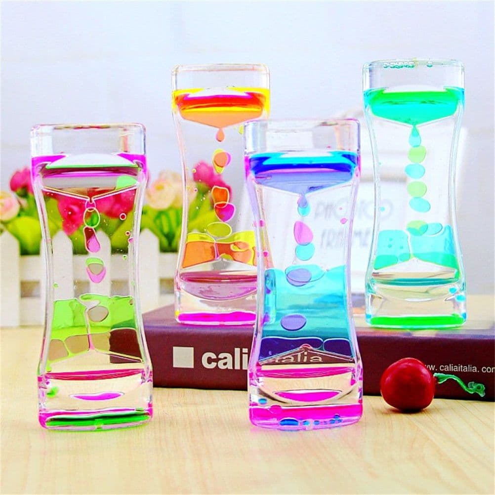 image-Sand Hourglasses Colorful Liquid Timer Anxiety Relief