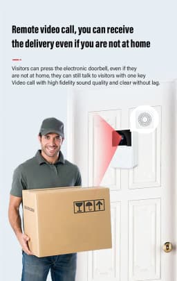 image-Wireless Security WiFi Smart Doorbell Intercom Video Camera Bell Chime