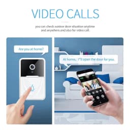 image-Wireless Security WiFi Smart Doorbell Intercom Video Camera Bell Chime