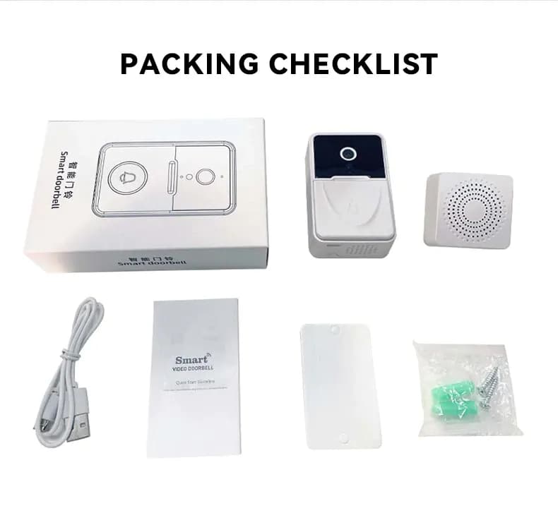 image-Wireless Security WiFi Smart Doorbell Intercom Video Camera Bell Chime