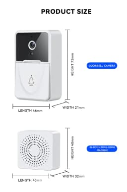image-Wireless Security WiFi Smart Doorbell Intercom Video Camera Bell Chime