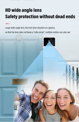 image-Wireless Security WiFi Smart Doorbell Intercom Video Camera Bell Chime