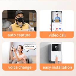 image-Wireless Security WiFi Smart Doorbell Intercom Video Camera Bell Chime