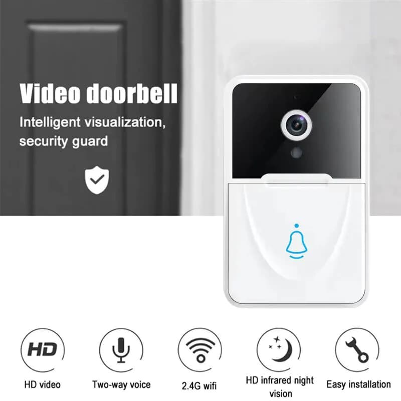 image-Wireless Security WiFi Smart Doorbell Intercom Video Camera Bell Chime