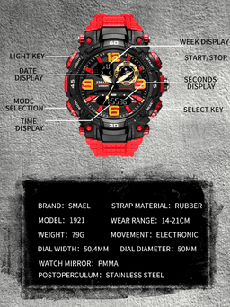 image-Military Men Watch Fashion Sport Outdoor G Wristwatch Male Digital