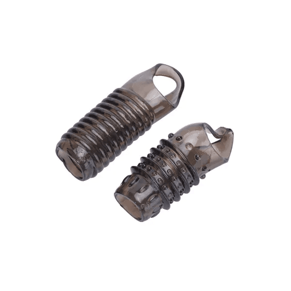 image-2PCS Reusable Cock Ring Glans Penis Enlarger Delayed Ejaculation