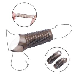 image-2PCS Reusable Cock Ring Glans Penis Enlarger Delayed Ejaculation