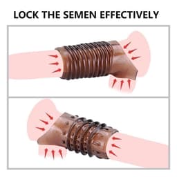 image-2PCS Reusable Cock Ring Glans Penis Enlarger Delayed Ejaculation