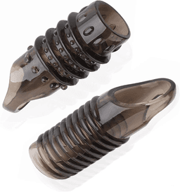 image-2PCS Reusable Cock Ring Glans Penis Enlarger Delayed Ejaculation
