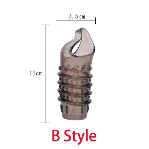 image-2PCS Reusable Cock Ring Glans Penis Enlarger Delayed Ejaculation