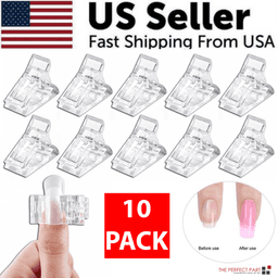 image-10 PCS Nail Tips Clip Quick Building Poly Builder Gel DIY Extension