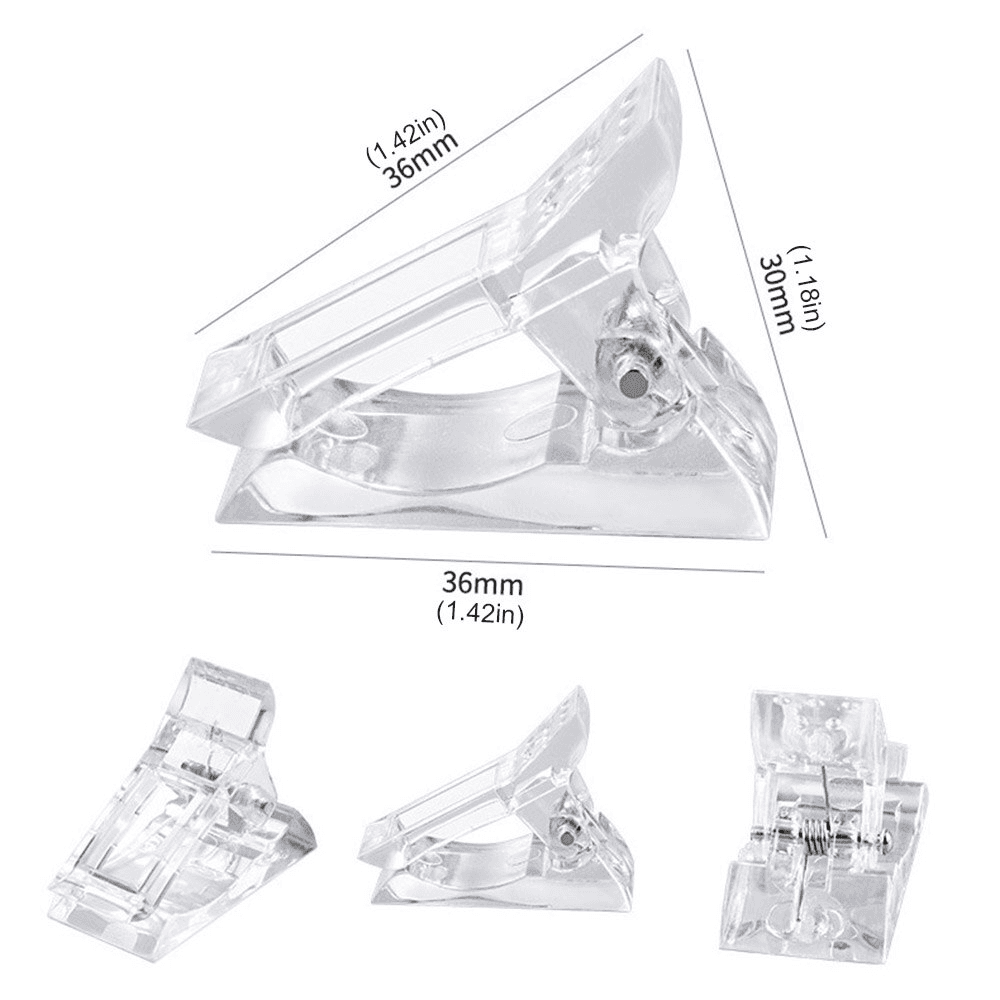 image-10 PCS Nail Tips Clip Quick Building Poly Builder Gel DIY Extension