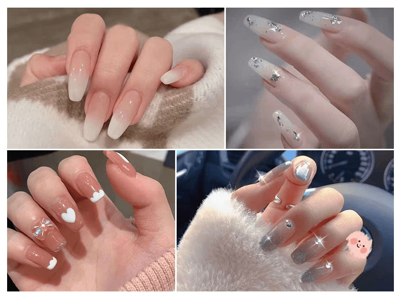 image-10 PCS Nail Tips Clip Quick Building Poly Builder Gel DIY Extension