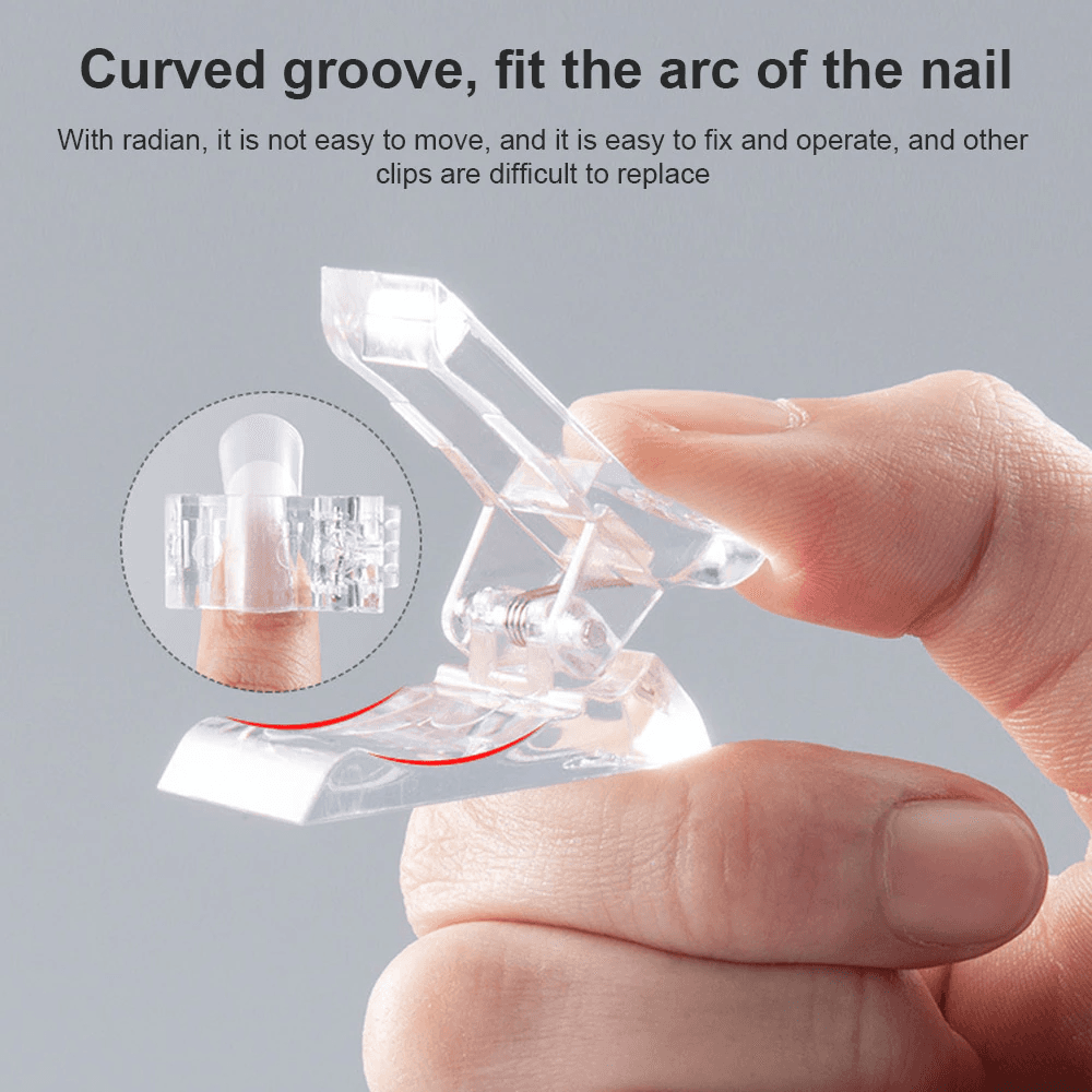 image-10 PCS Nail Tips Clip Quick Building Poly Builder Gel DIY Extension